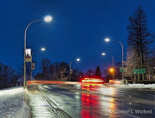 Beckwith Street Bridge At First Light_P1240399-401.jpg - Photographed at Smiths Falls, Ontario, Canada.